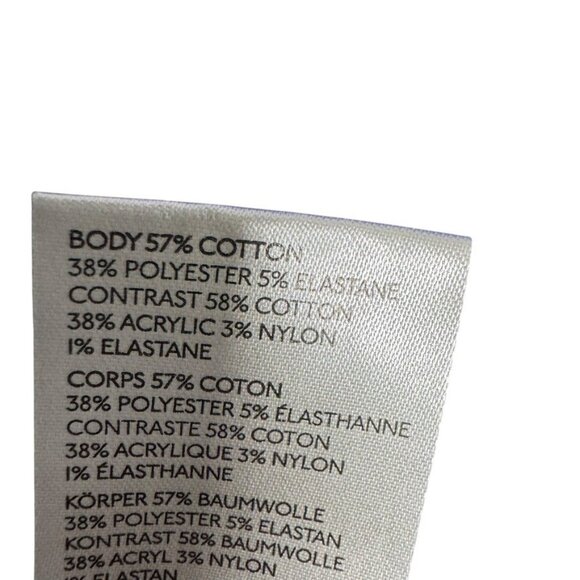 Free People Women’s Size Medium Royal Blue Thermal Top Long Sleeve knit cuff - Picture 4 of 12